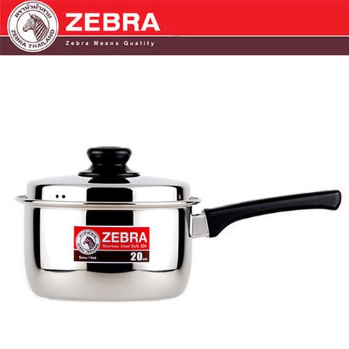 【斑馬ZEBRA】不鏽鋼附蓋單把湯鍋(20cm_6A20)