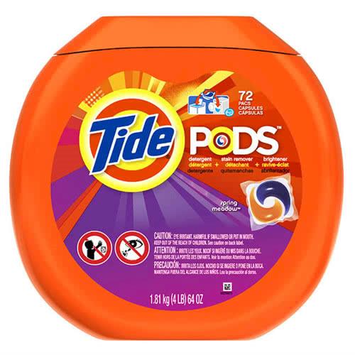 【美國 Tide】新一代洗衣凝膠球-盒裝(1.81g/72顆)*4/箱購
