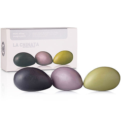 【LA CHINATA 希那塔】純淨天然橄欖精華果皂 (迷你3件組)