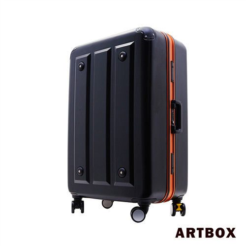 【ARTBOX】暗影獵人-29吋 ABS鑽石紋撞色鋁框行李箱(活力橘)
