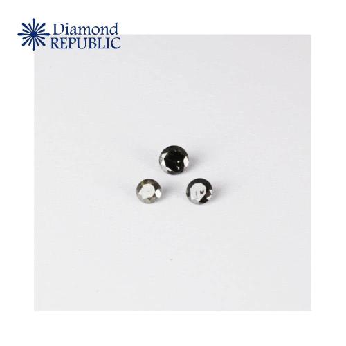 【鑽石共和國】EGL圓形黑色彩鑽 0.18克拉+0.12克拉+0.10克拉