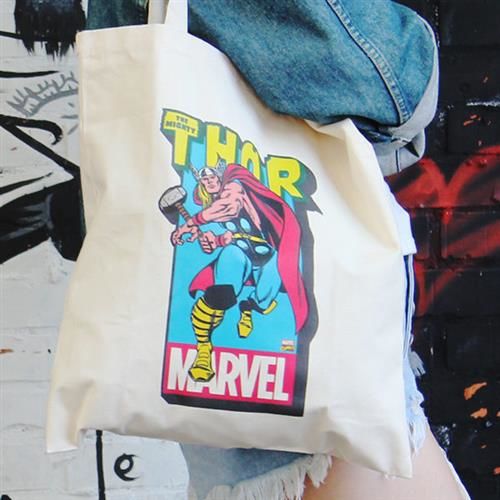 【SEIO】帆布包 Marvel 禮物 SEIO 自定設計環保帆布包 英雄 雷神索爾 交換禮物 手拿 肩背包