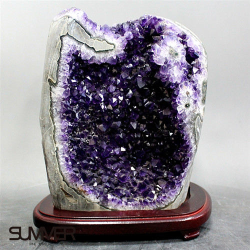 【SUMMER寶石】5A級烏拉圭紫晶鎮《3.8kg》(頂級深紫色 7A-97)