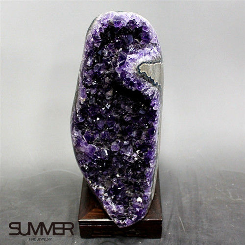 【SUMMER寶石】5A級烏拉圭紫晶鎮《1.5kg》(頂級深紫色 7A-101)