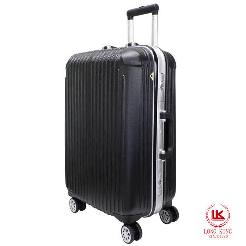 【LONG KING】20吋ABS鋁合金框行李箱LK-8016/20-黑