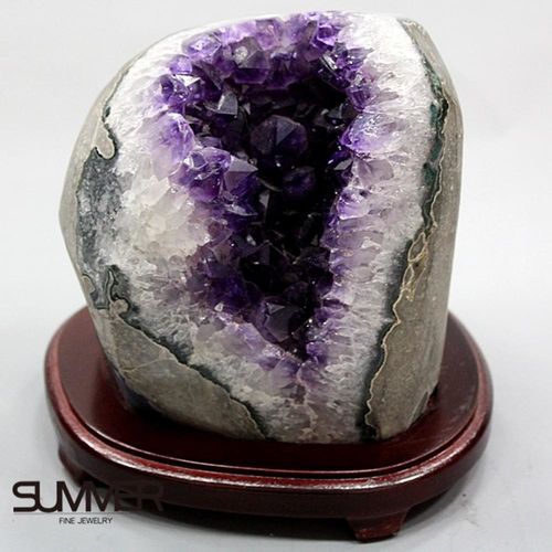 【SUMMER寶石】5A級烏拉圭紫晶鎮《3.3kg》(頂級深紫色 7B-80)