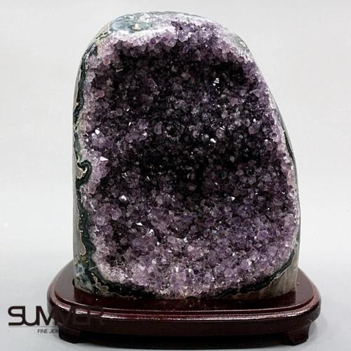 SUMMER寶石  5A級烏拉圭紫晶鎮《4.4kg》(頂級深紫色 7B-99)