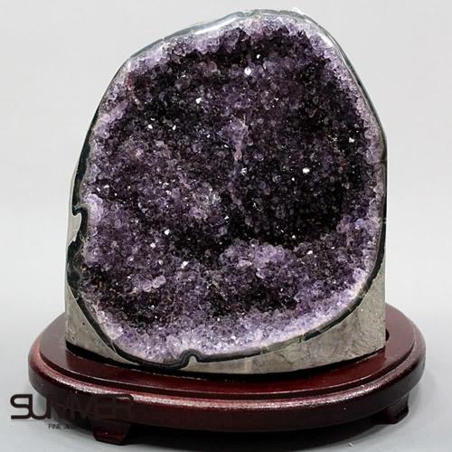 SUMMER寶石  5A級烏拉圭紫晶鎮《3.2kg》(頂級深紫色 7B-100)