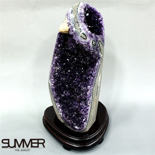 【SUMMER寶石】5A級烏拉圭紫晶鎮《4.6kg》(頂級深紫色 8A-40)