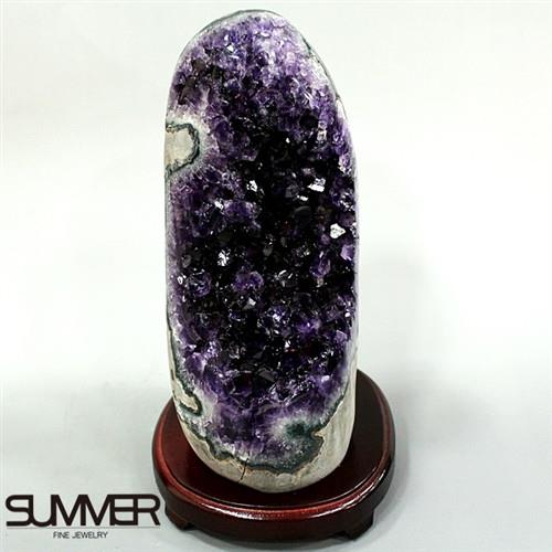 SUMMER寶石  5A級烏拉圭紫晶鎮《3.5kg》(頂級深紫色 8A-47)