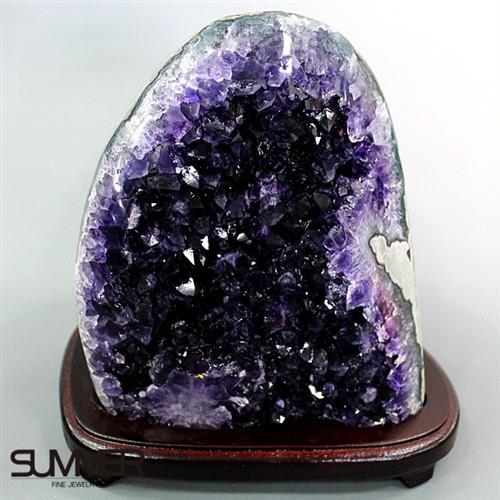 SUMMER寶石  5A級烏拉圭紫晶鎮《3.7kg》(頂級深紫色 8A-65)