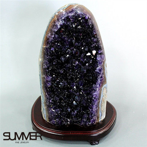 【SUMMER寶石】5A級烏拉圭紫晶鎮《2.7kg》(頂級深紫色 8A-68)