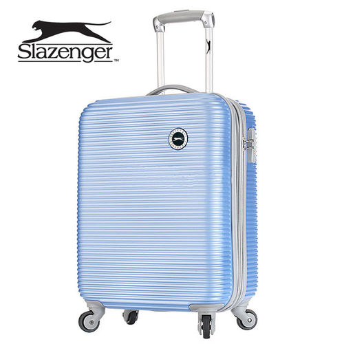 【英國 Slazenger 史萊辛格】20吋 珠光橫條紋行李箱/拉桿箱/登機箱(紐約藍)