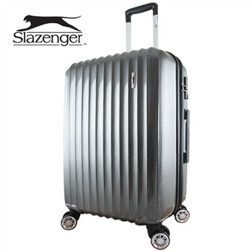【英國 Slazenger 史萊辛格】 24吋 時尚雅致行李箱/拉桿箱/旅行箱(紳士黑)