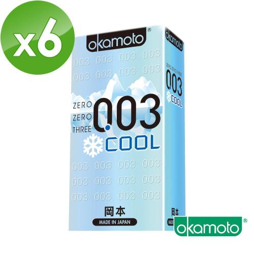 【岡本okamoto】 003 Cool 冰炫極薄(6片/盒)x6入組