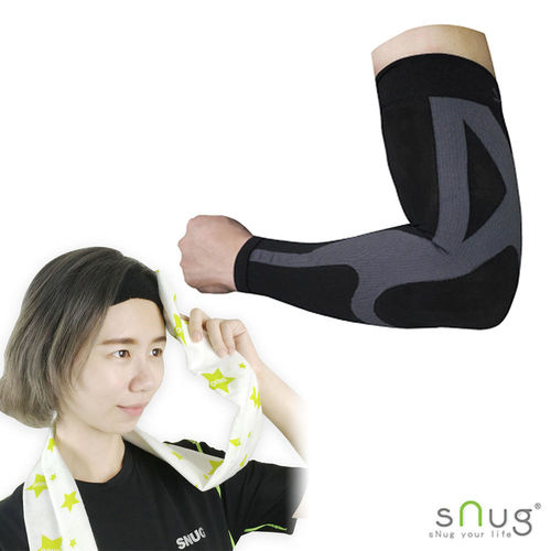 【SNUG運動壓縮系列】健康運動壓縮袖套 S/M/L（C014）限量搭贈涼感巾