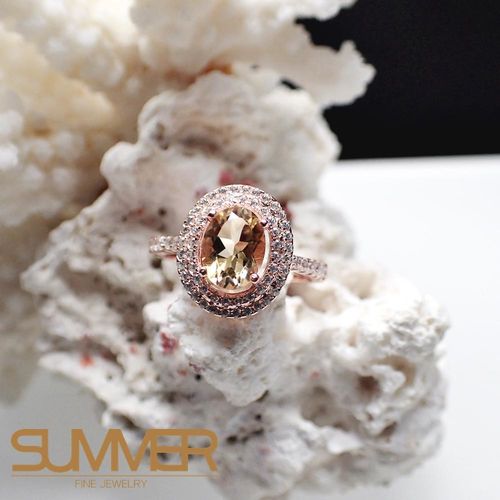 【SUMMER寶石】天然優雅迷人《黃水晶》設計款戒指 (P9-27)