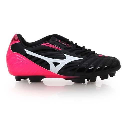 【MIZUNO】IGNITUS 3 男女MD足球鞋-WIDE- 運動 戶外 足球 黑粉紅