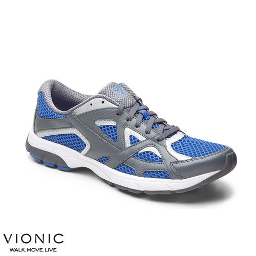 【美國VIONIC法歐尼】機能運動鞋 Gamin嘉米(藍灰、黑灰)-男鞋