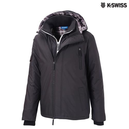 K-Swiss Outdoor Quilted Jacket鋪棉外套-男-黑