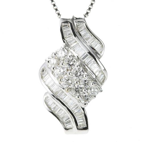 Dolly 天然鑽石 1克拉 14K金鑽石項鍊