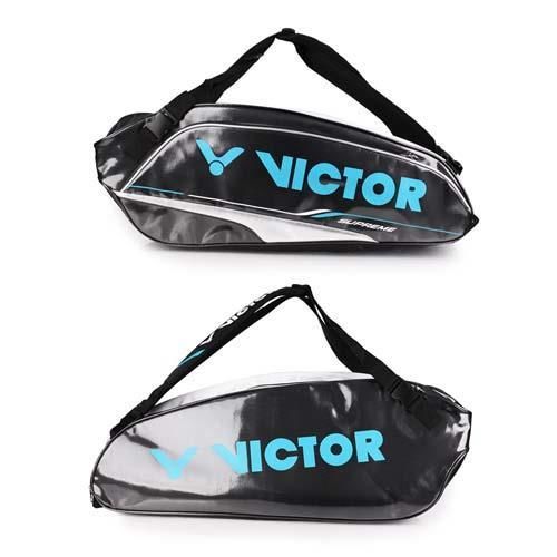 【VICTOR】12支裝羽拍包- 側背包 斜背包 羽毛球 勝利 黑水藍