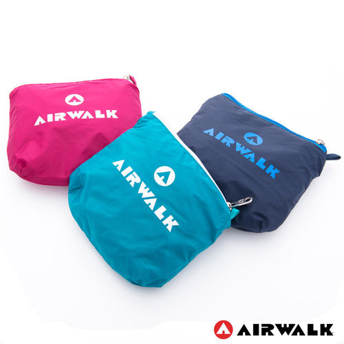  【美國 AIRWALK】 小袋不小 可折疊收納輕量隨身後背包 - 共三色