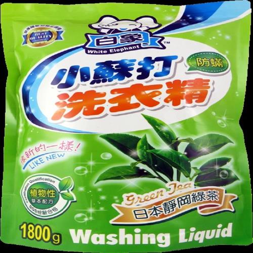 白象 小蘇打 防蹣洗衣精 靜岡綠茶 1800gx8包