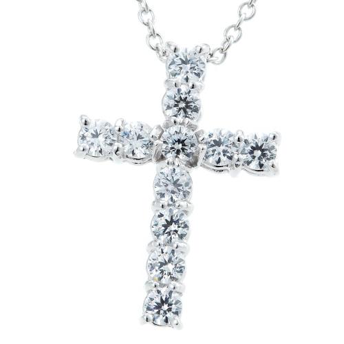 Dolly 14K金 0.70克拉 十字架鑽石項鍊