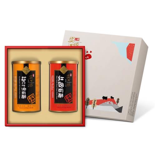 台糖安心豚 幸福滋味禮盒6盒(紅麴肉酥+葵花油純肉酥)