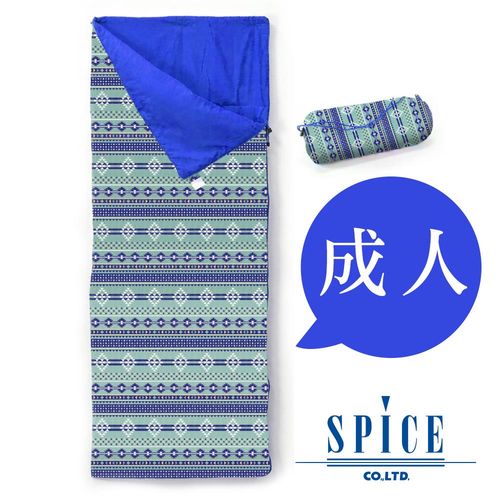 【SPICE】原住民圖騰 信封式 成人印花(防水 可拼接 睡袋)