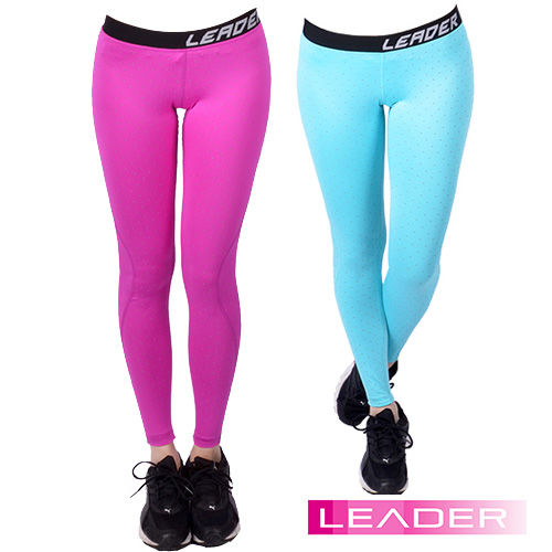 Leader 女性專用 DotFit運動壓縮緊身褲 小點點(兩色)