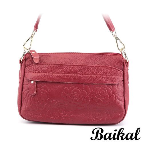【BAIKAL】古典美玫瑰牛皮包(共4色)
