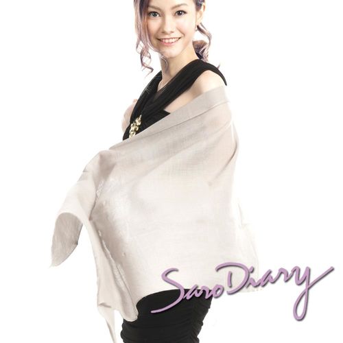 【Saro Diary莎蘿日記】100%純羊毛 超柔軟溫暖圍巾 (淺駝W-16PC)