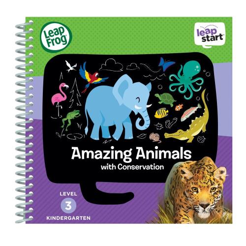 美國【LeapFrog 跳跳蛙】LeapStart Sr.全英兒童學習書籍 兒童3- 世界動物真奇妙