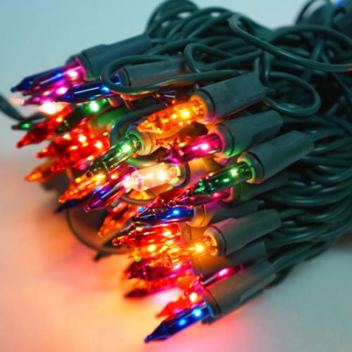 摩達客 聖誕燈串-100燈彩色樹燈(鎢絲燈-浪漫四彩色)（可搭聖誕樹)