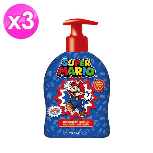 【即期品】義大利進口Super Mario有機植萃潔膚露青蘋果香250ml-(3入組)有效2021.05