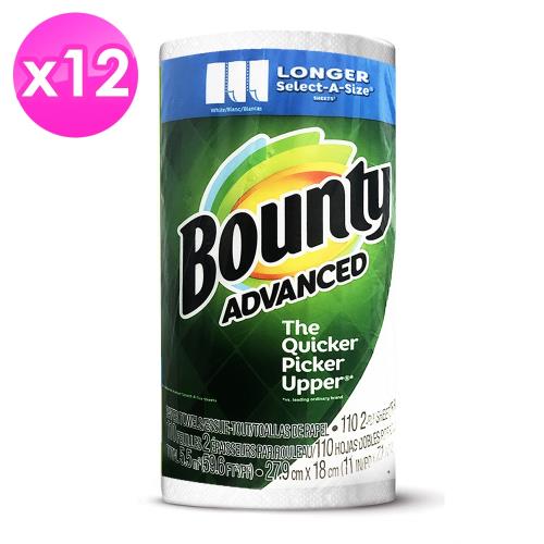 美國Bounty廚房紙巾-隨意撕(110)-12入組