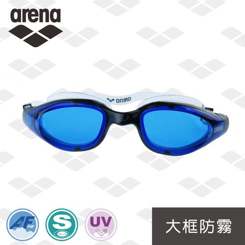 arena 訓練款 AGG780 大框 高清 防霧 防水 成人泳鏡 男女通用 官方正品