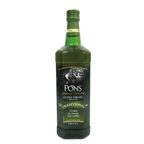 PONS 西班牙原裝特級冷壓初榨果香橄欖油1L x1瓶