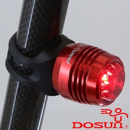 DOSUn USB充電鋁合金防水廣角警示照明尾燈(紅)