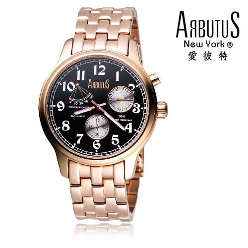 ARBUTUS 愛彼特 貴氣紳士格調機械式腕錶 AR0089BSR