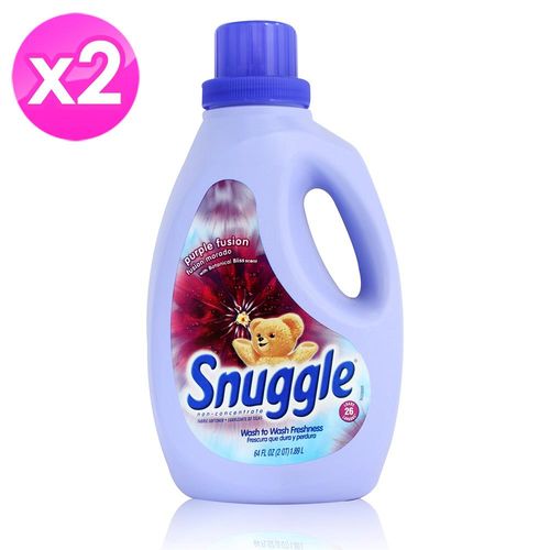 【美國 Snuggle】 衣物柔軟精(紫色田野香) 1.89L/64oz - 2入組