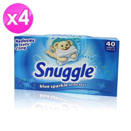 【美國 Snuggle】 衣物柔軟片40張 - 4入組