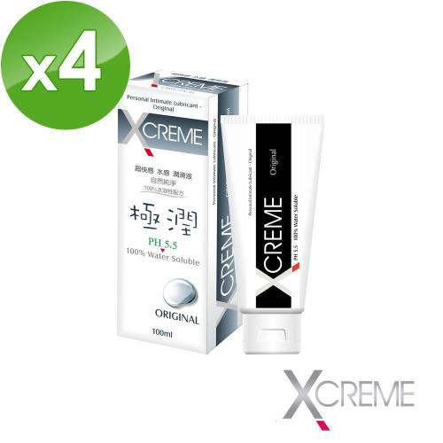 X-Creme 超快感PH5.5 水感潤滑液(100ml/條)X4
