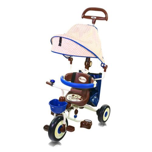 米奇摺疊敞篷三輪車(藍)/IDES/三輪車/兒童騎乘