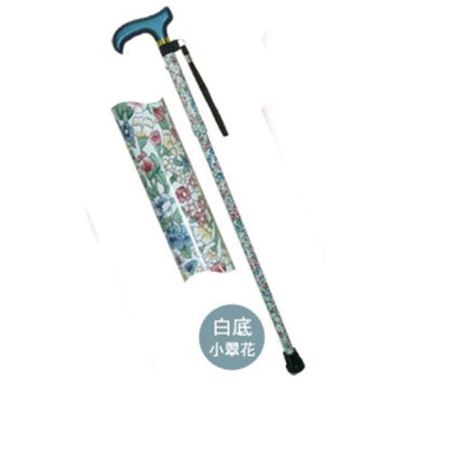【樂齡網】樂齡醫療用手杖-輕型休閒杖- 白底小翠花