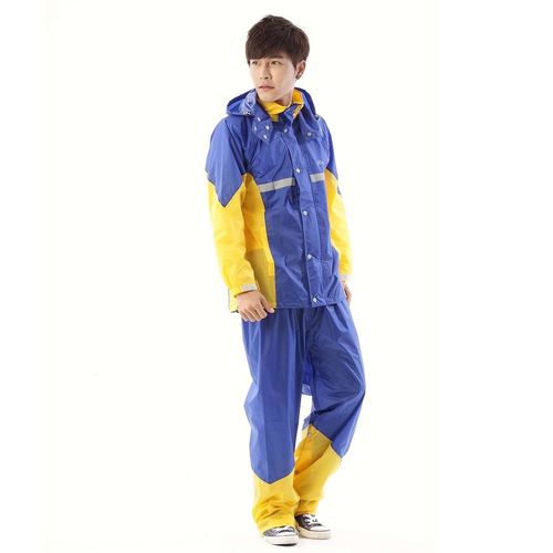 RainX - CS 二件式透氣套裝風雨衣 - 藍黃