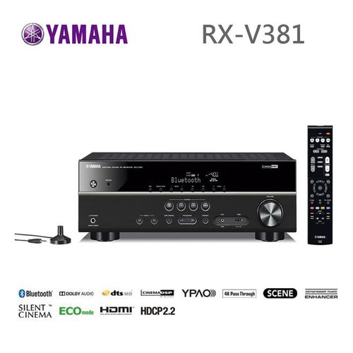 Yamaha 5.1聲道 AV擴大機 RX-V381 (原廠公司貨)
