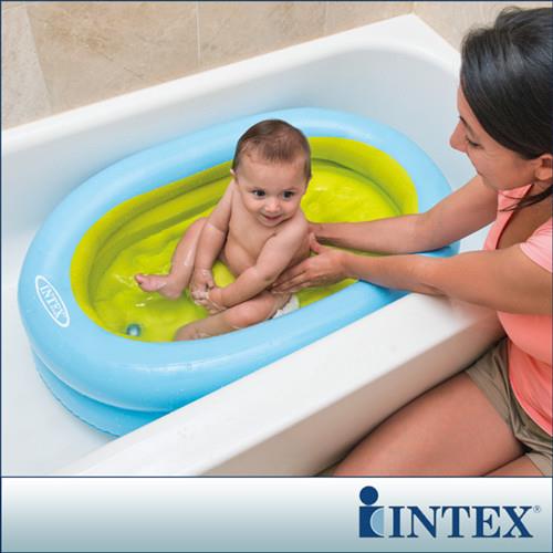 【INTEX】外出用-幼兒充氣浴盆-附送打氣筒(48421)
